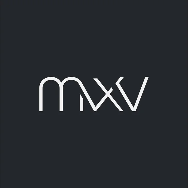 Logo Joint Mxv Pour Modèle Carte Visite Vecteur — Image vectorielle