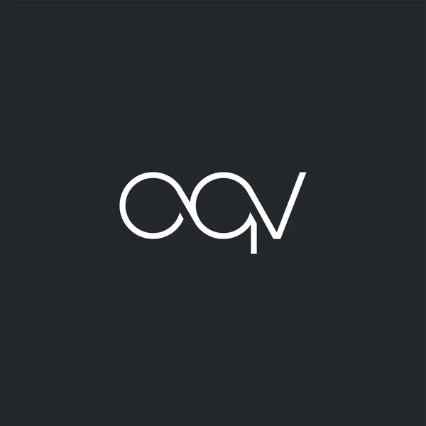 Společné Logo Oqv Pro Šablonu Vizitky Vektor — Stockový vektor