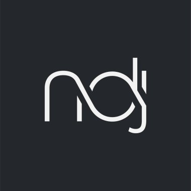 Kartvizit Şablonu için logo ortak ndj, Vektör