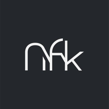 Kartvizit Şablonu için logo ortak nfk, Vektör