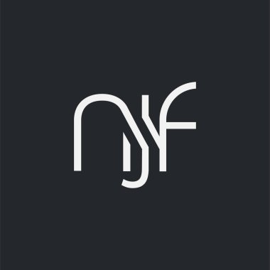 Kartvizit Şablonu için logo ortak njf, Vektör