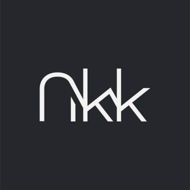 Kartvizit Şablonu için logo ortak nkk, Vektör