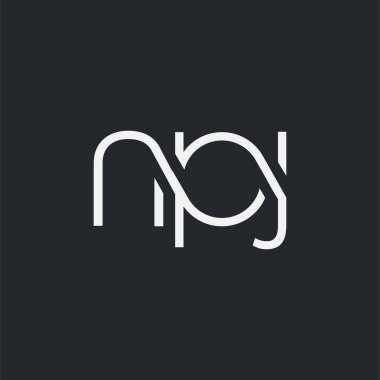 Kartvizit Şablonu için logo ortak npj, Vektör