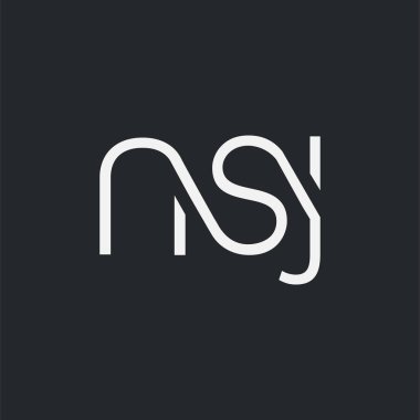 Kartvizit Şablonu için logo ortak nsj, Vektör