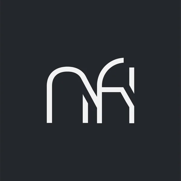 Logo Conjunto Nfi Para Tarjeta Visita Plantilla Vector — Vector de stock