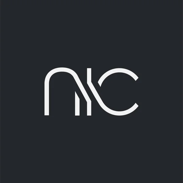 Logo Conjunta Nic Para Tarjeta Visita Plantilla Vector — Vector de stock