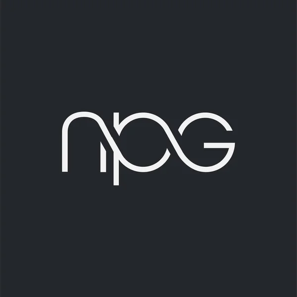 用于名片模板的徽标接头 Npg — 图库矢量图片