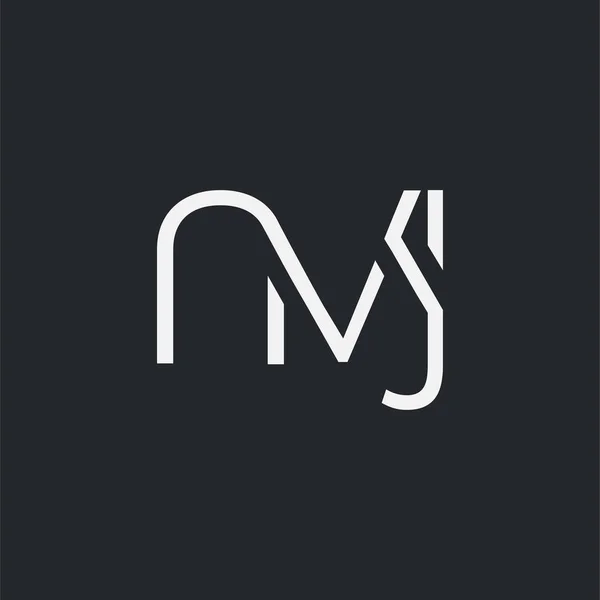 Logo Joint Nvj Pour Modèle Carte Visite Vecteur — Image vectorielle
