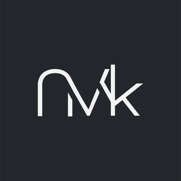 Logo Comune Nvk Modello Biglietto Visita Vettore — Vettoriale Stock