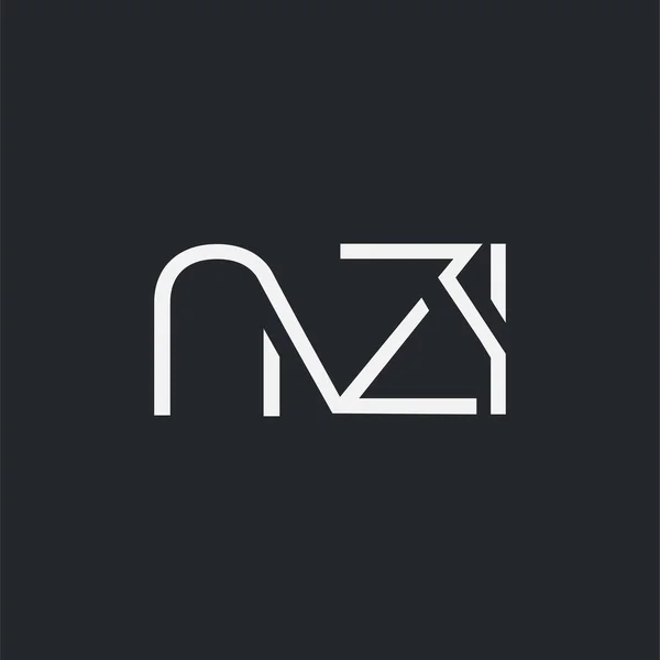 Логотип Nzi Шаблона Визитной Карточки Вектор — стоковый вектор