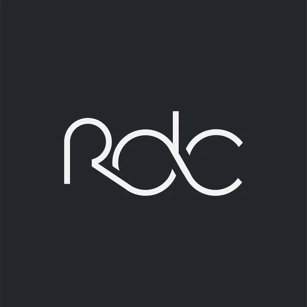 Logo Joint Rdc Voor Visitekaartje Template Vector — Stockvector