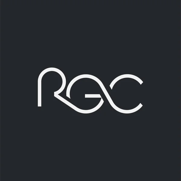 Logo Joint Rgc Voor Visitekaartje Template Vector — Stockvector