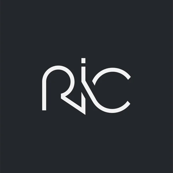 Logo Joint Ric Voor Visitekaartje Template Vector — Stockvector