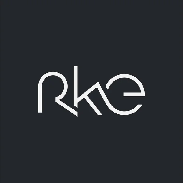 Logo Conjunto Rke Para Tarjeta Visita Plantilla Vector — Archivo Imágenes Vectoriales
