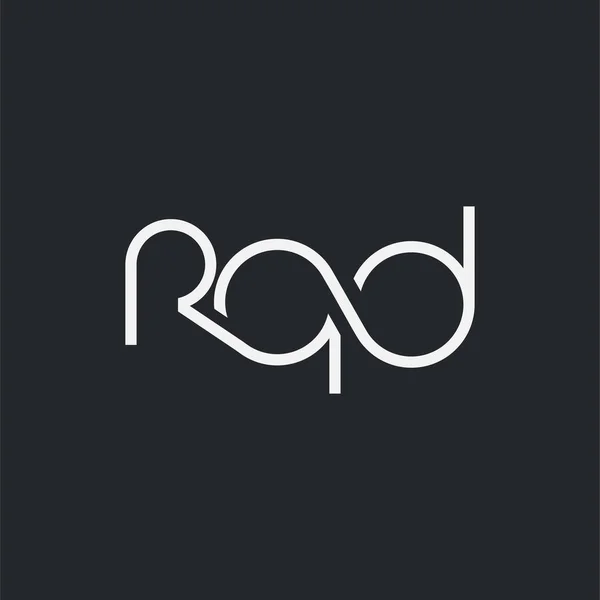 Спільний Логотип Rqd Шаблону Візитки Вектор — стоковий вектор