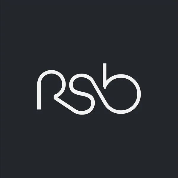 Логотип Спільного Rsb Шаблону Візитки Вектор — стоковий вектор