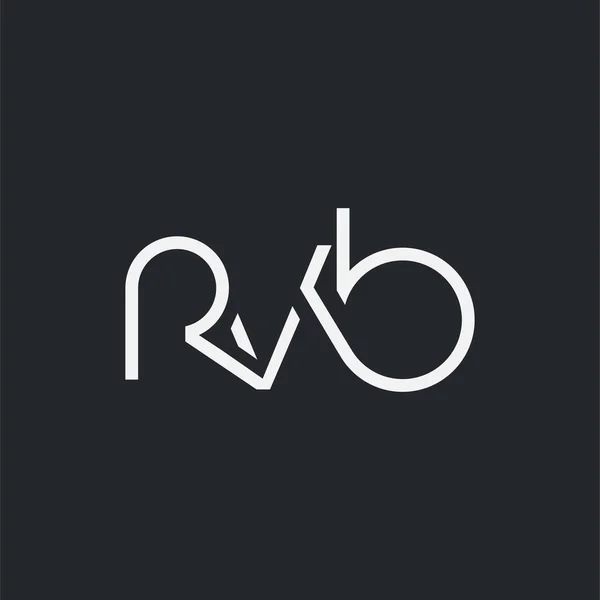 Спільний Логотип Rvb Шаблону Візитки Вектор — стоковий вектор