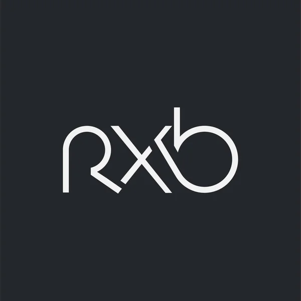 Спільний Логотип Rxb Шаблону Візитки Вектор — стоковий вектор