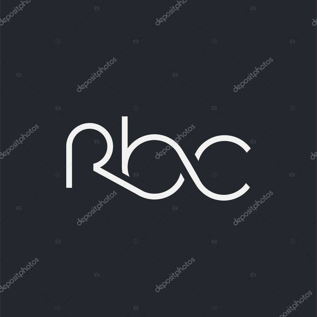 Logo joint rbc for Business Card Template, Vector