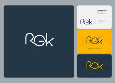 Kartvizit Şablonu için logo ortak rgk, Vektör