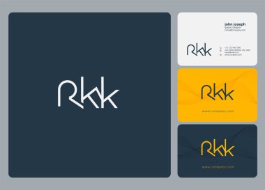 Kartvizit Şablonu için logo ortak rkk, Vektör