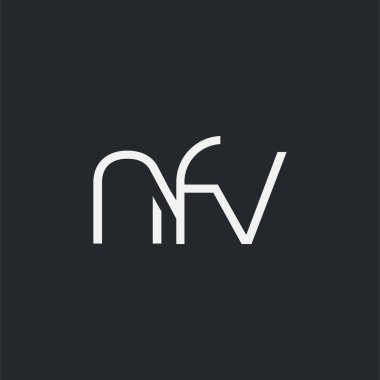 Kartvizit Şablonu için logo ortak nfv, Vektör
