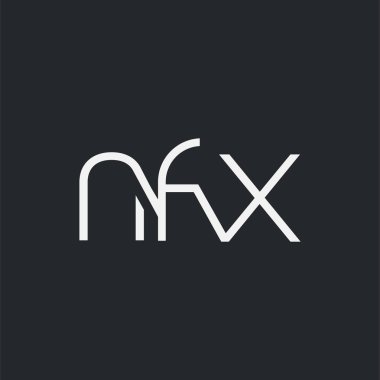 Kartvizit Şablonu için logo ortak nfx, Vektör