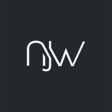 Kartvizit Şablonu için logo ortak njw, Vektör