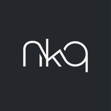 Kartvizit Şablonu için logo ortak nkq, Vektör