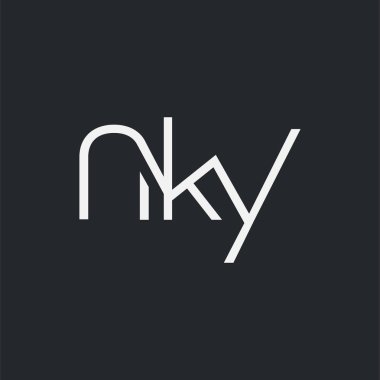 Kartvizit Şablonu için logo ortak nky, Vektör