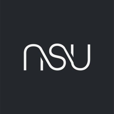 Kartvizit Şablonu için logo ortak nsu, Vektör