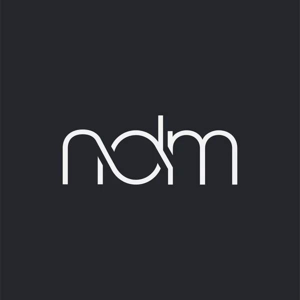 Logo Joint Ndm Pour Modèle Carte Visite Vecteur — Image vectorielle