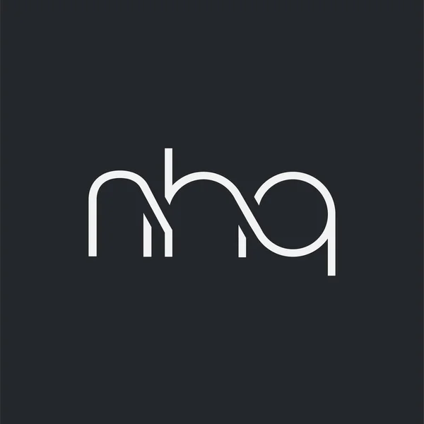 Logo Conjunto Nhq Para Tarjeta Visita Plantilla Vector — Vector de stock