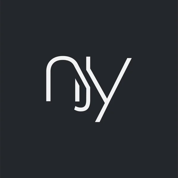 Logo Joint Njy Für Visitenkartenvorlage Vektor — Stockvektor