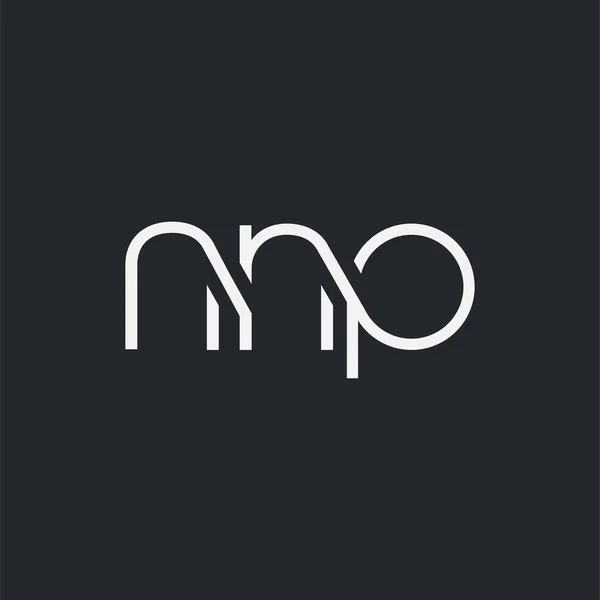 用于名片模板的徽标接头 Nnp — 图库矢量图片