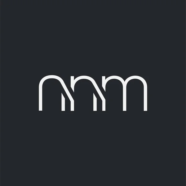 名片模板的徽标接头 Nnm — 图库矢量图片