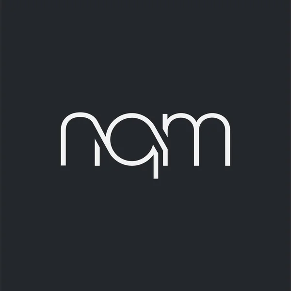 Logo Joint Nqm Pour Modèle Carte Visite Vecteur — Image vectorielle