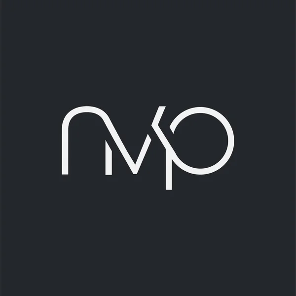 用于名片模板的徽标接头 Nvp — 图库矢量图片