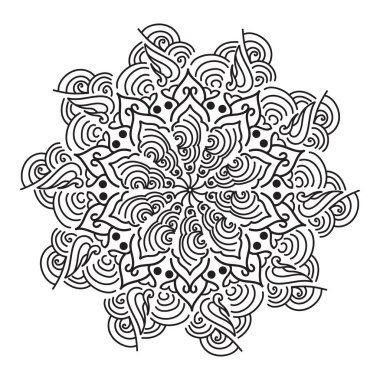 soyut mandala deseni, vektör illüstrasyonu