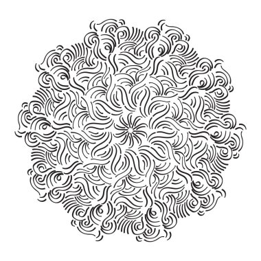soyut mandala deseni, vektör illüstrasyonu