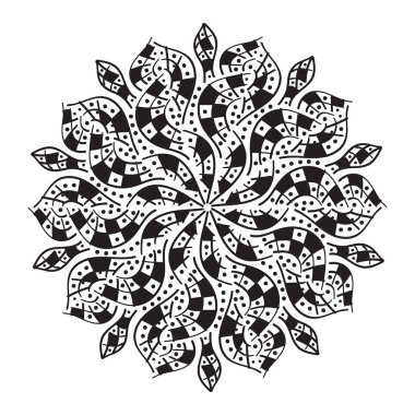 soyut mandala deseni, vektör illüstrasyonu