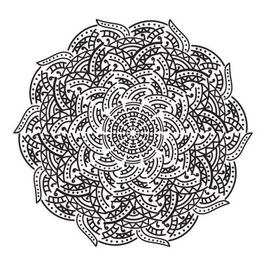 soyut mandala deseni, vektör illüstrasyonu