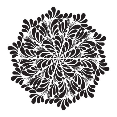 soyut mandala deseni, vektör illüstrasyonu