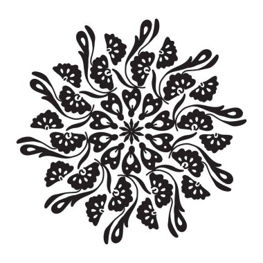 soyut mandala deseni, vektör illüstrasyonu