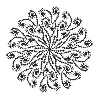 soyut mandala deseni, vektör illüstrasyonu