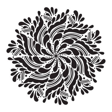 soyut mandala deseni, vektör illüstrasyonu