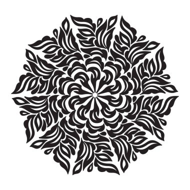 soyut mandala deseni, vektör illüstrasyonu