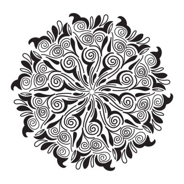 soyut mandala deseni, vektör illüstrasyonu