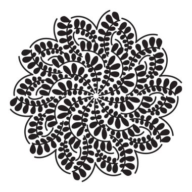 soyut mandala deseni, vektör illüstrasyonu