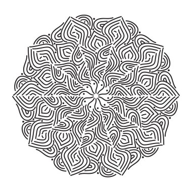 soyut mandala deseni, vektör illüstrasyonu